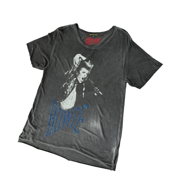 Silvian Heach fresh David Bowie short sleeve Tee Shirt - Picture 1 of 9
